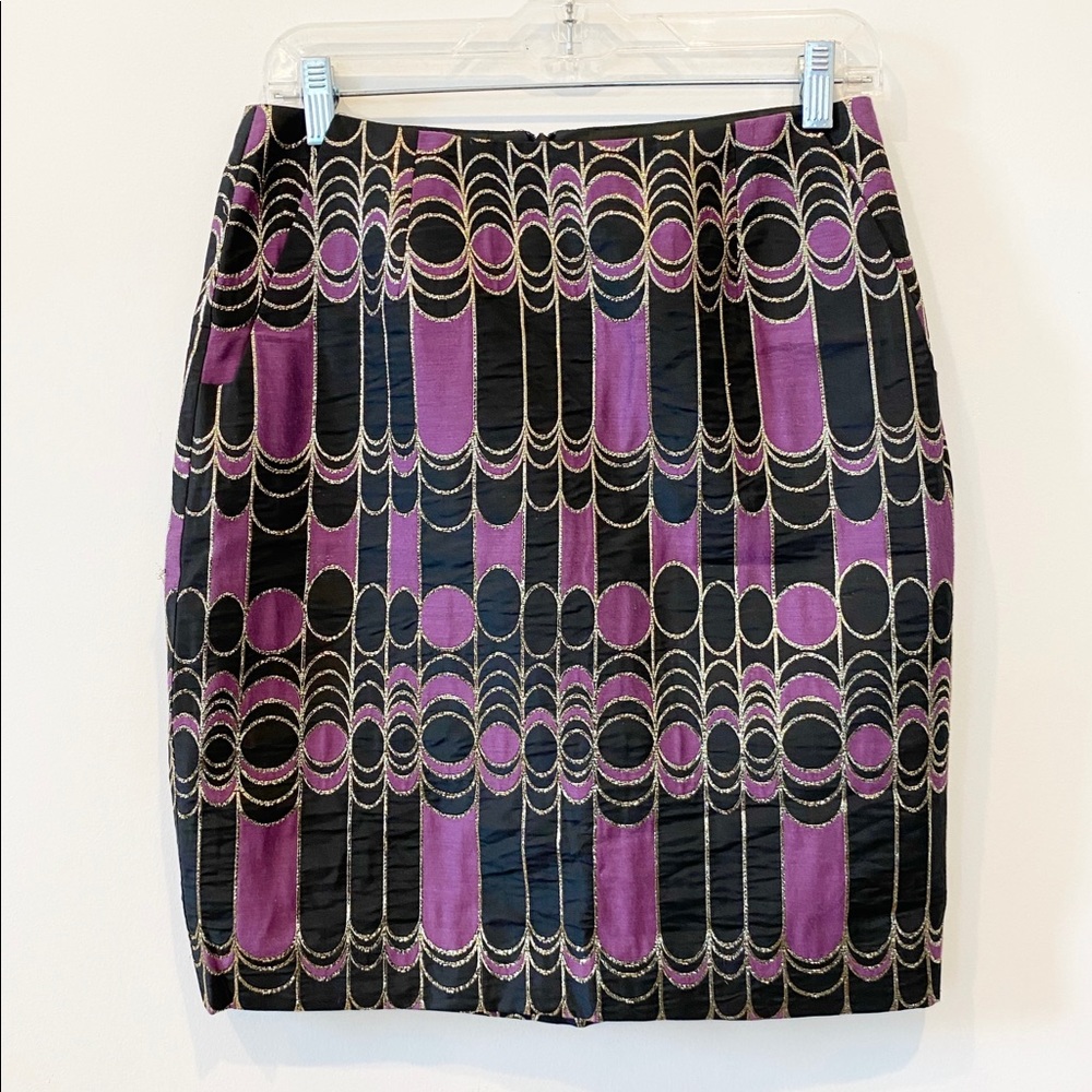 Trina Turk Geometric Pencil Skirt Sz 4